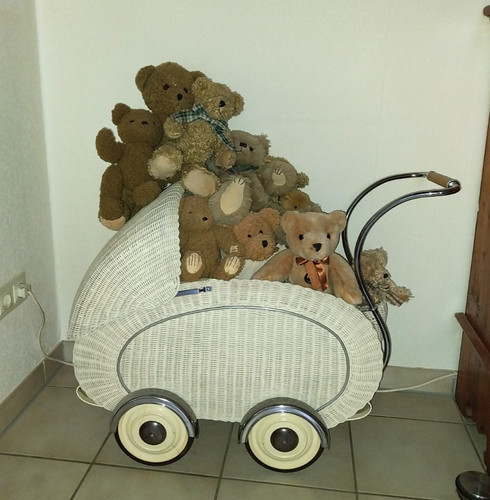 Vintage puppenwagen original - vintage,