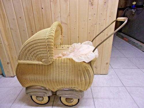Puppenwagen original 50er - puppenwagen,