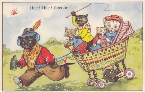 Katze katzen kinderwagen als - katze,, katzen,